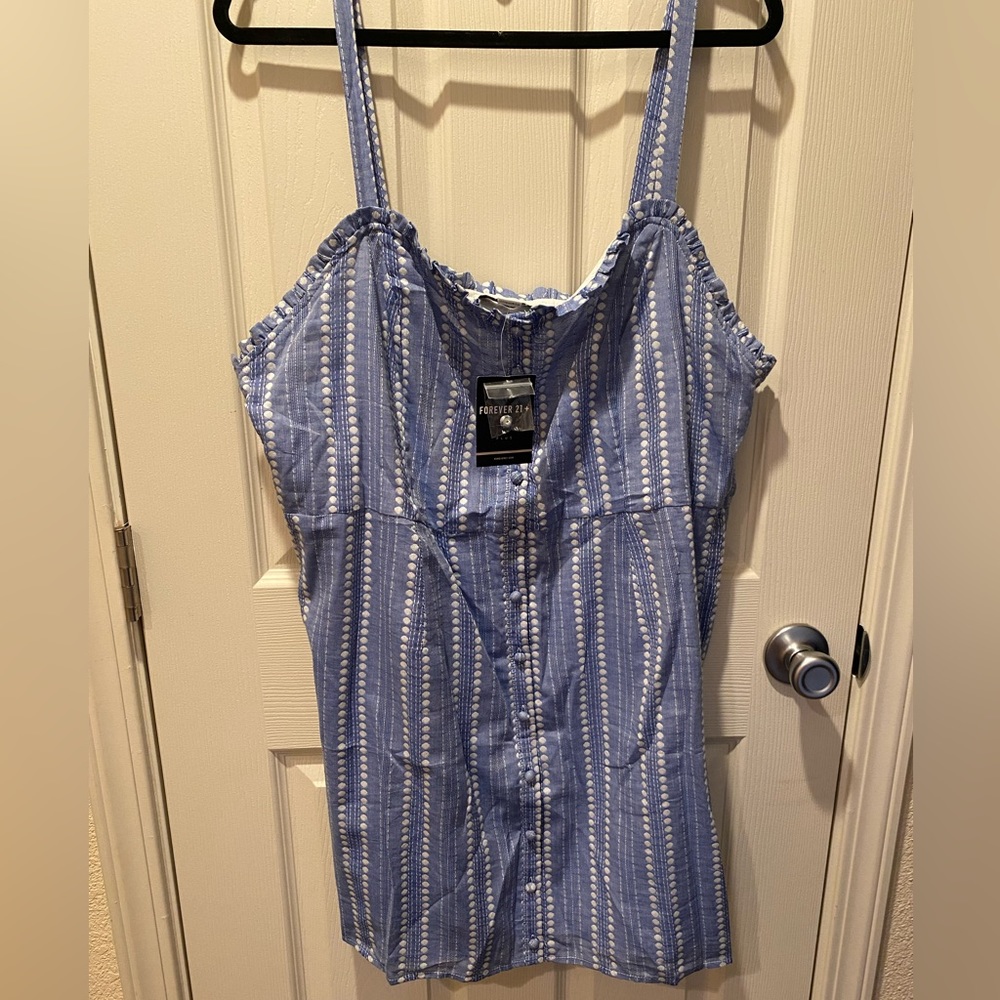 Blue/White Woven Dress